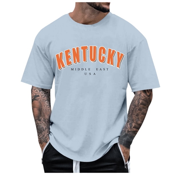 Camiseta de manga corta con cuello redondo oversize para hombre, prenda informal de verano - Poliéster (M-XXXL)