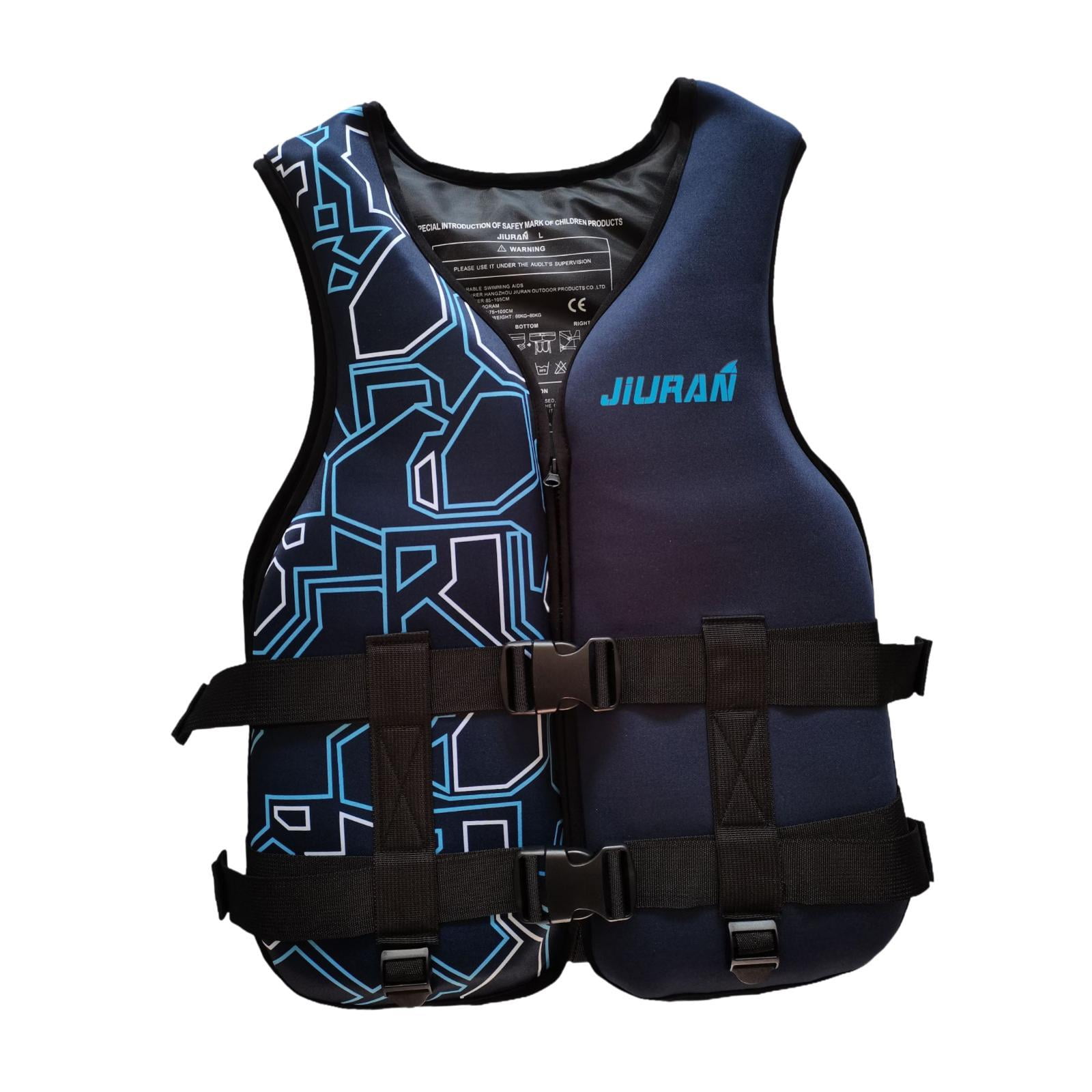 DimyFew Adults Life Vest Convenient Swim Jacket for Canoeing Swimming Paddleboarding L Blue L