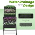 thumbnail image 4 of VIBESPARK 4Ft Vertical Raised Garden Beds with Wheels 5-Tiers Outdoor Garden Beds Elevated Planter Boxes Outside Herb Box 30 in× 26 in× 48 in, 4 of 11