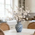 thumbnail image 6 of 6 Pack Artificial Cherry Blossom Flowers TGY 29in Faux Cherry Blossom Branches Silk Flowers Spring Decor Wedding Party Home Table Vase Decor,White, 6 of 7