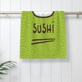 thumbnail image 4 of Sigee Fresh Sushi Print Superfine Fiber Towel Soft, Absorbent, Essential for Home and Travel ,Bath Sheets Bathroom Hand Towel 27.5x16 inches, 4 of 8