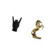 thumbnail image 5 of Estatua del gesto de la roca,Estatuas y figuras de dedos con gestos de música rock,Esculturas de resina con estantes modernos y creativos,Estatua del caballo,Estatua de caballo de pie hecha a, 5 of 8