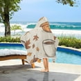 thumbnail image 3 of Yayeee Kids Hooded Towels Toddler Soft Absorbent Beach Bathing Wrap 50" x 23.5", Fall Pumpkin Pattern, 3 of 5