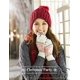 thumbnail image 4 of Guantes de invierno con pantalla táctil y estampado de flores de nieve para mantener el calor para mujeres y hombres, 4 of 5