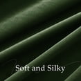 thumbnail image 6 of NICETOWN Olive Green Blackout Velvet Curtains 120" Length, Energy Saving Heat Blocking Drapes for High Ceiling Living Room, Elegant Thick Velvet Window Panels for Privacy Protection, Set of 2, 6 of 7