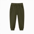thumbnail image 5 of Ccpelsie Boys Pants Winter Thicken Warm Sherpa Lined Fleece Sweatpants Drawstring Elastic Waist Jogger Trousers(AG,5-6 Years), 5 of 5