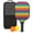 Black-4, variant on Pickleball Paddles Set Of 1, Fiberglass Surface, Vibrant Rainbow Print, 1 Paddle, 2 Balls & Bag