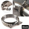 thumbnail image 1 of 4" V-Band Flange & Clamp Kit For Turbo Exhaust Downpipes Mild Steel Flange, 1 of 4
