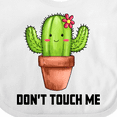 thumbnail image 4 of Inktastic Cute Cactus Dont Touch Me Boys or Girls Baby Bib, 4 of 4