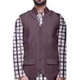 thumbnail image 4 of Atasi Printed Kurta Pajama Jacket Set Mandarin Collar Traditional Ethnic Shirt, 4 of 5