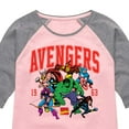 thumbnail image 3 of Marvel The Avengers - Collegiate - Toddler And Youth Girls Shirt Tail Raglan, 3 of 5