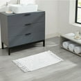 thumbnail image 4 of Jean Pierre Ricardo Cotton Fringe 17 x 31 in. Bath Rug, White, 4 of 9