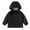 Black, variant on CYRBOKO Boys Hooded Jackets, Full-Zip Long Sleeve Loose Lightweight Outerwear with Pockets Black Size 7-8 T