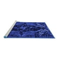 thumbnail image 2 of Ahgly Company Machine Washable Indoor Rectangle Persian Blue Bohemian Area Rugs, 2' x 3', 2 of 4