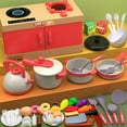 thumbnail image 4 of Brondbend Wal&mart Offres Cuisine Maison Jouet pour Enfants Ensemble de Cuisine 56 Pcs Jeu de Simulation Ensemble de Cuisson avec Plaque de Cuisson Interactive Accessoires Réalistes Autocuiseur Bouilloire Poêle à Frire, 4 of 7