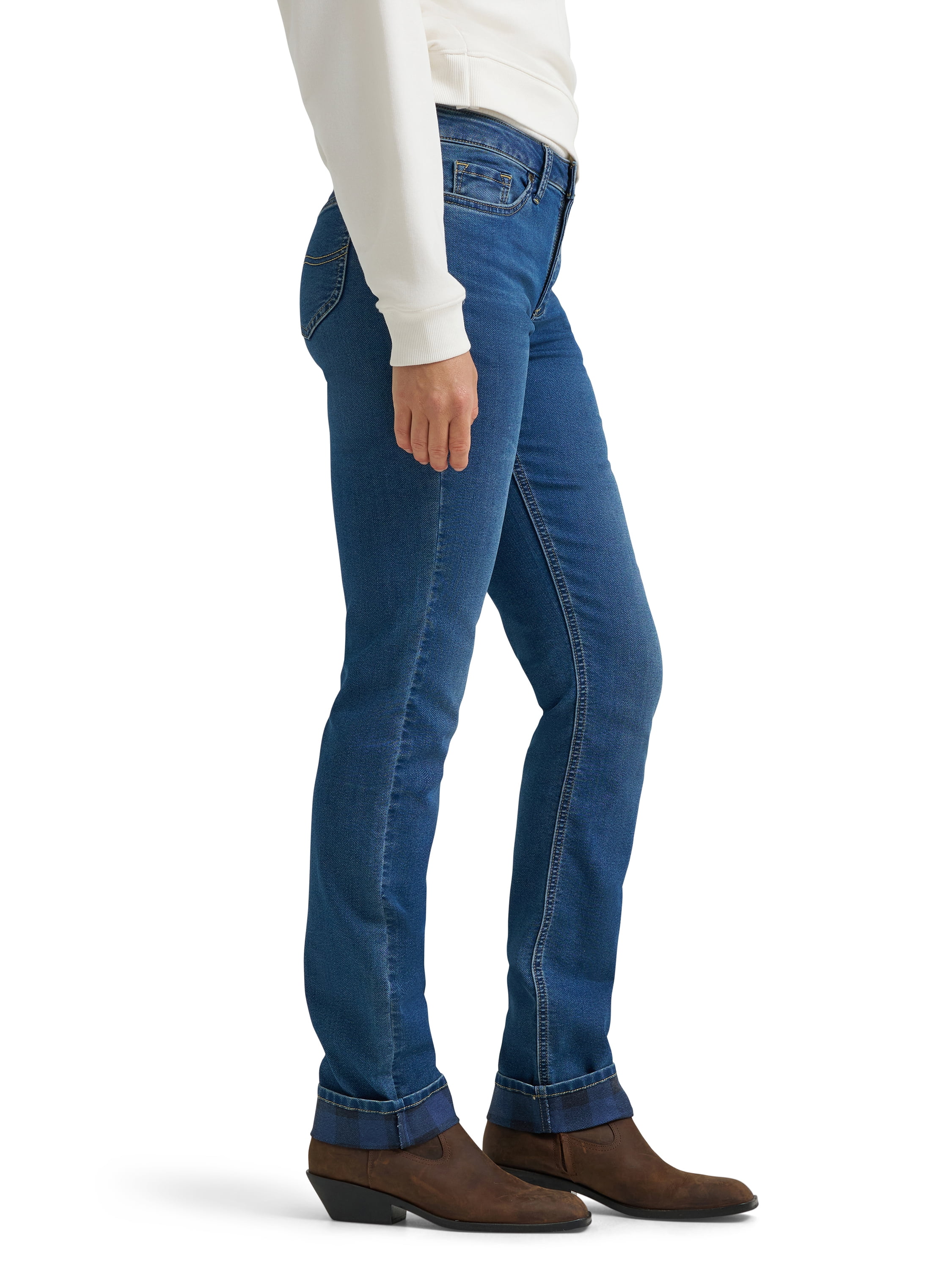  Women's Legendary Lined Straight Leg Denim Jeans - image 4