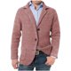 thumbnail image 1 of Puntoco Chaqueta De Traje Informal De Manga Larga Con Bolsillos Y Botones Y Cuello Vuelto Para Hombre, 1 of 7
