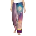 thumbnail image 1 of Bingfone Pyjama Motif Lune Rêveur pour Femmes, Pantalon de Pyjama avec Poches-3TG, 1 of 6