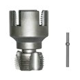 thumbnail image 1 of DTREELS 4 in1 Water Pipe Wrench & Threader, Pipe Tapping and Threading Tool, Integrated Internal & External PipeThreading Tool, for 1/2, 3/4 and 1 Water Pipes, Drill Driven Plumbing Repair Set, 1 of 8