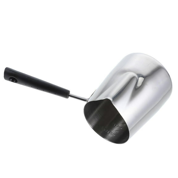 Stovetop Milk Steamer Coffee Pot Wide Bottom Stainless Steel Brewing Warming 600ml 1Pcs