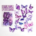 thumbnail image 2 of Set de stickers OBUJOPAL de 40 piezas, mariposas moradas, 4 x 5 cm, 2 of 5