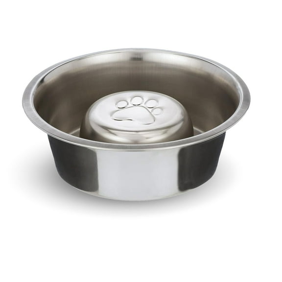 Slow Feed Reversible Stainless Steel Bowls