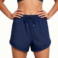 thumbnail image 4 of Wensltd Women Shorts Drawstring Elastic Waist Comfy Running Shorts With Side Pockets Summer Beach Casual Wear, 4 of 6