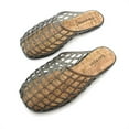 thumbnail image 3 of Lurnyet Womens Glitter Jelly Comfort Cushion Slide Flat Sandal with Cork Footbed, 3 of 6
