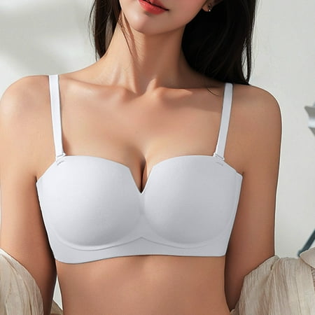 TAGOLD Womens Plus Size Bra Summer Bras Clearance for Womens Women Sexy Front Buckle For Middle-Aged And Elderly Underwear Soft Oversized Tank Top Without Steel Ring Printed Bra