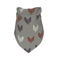 thumbnail image 4 of Xecao Rooster for Pet Bandana - A Stylish Triangle Accessory for Small to Large Dogs, Puppies, and Cats, 4 of 9