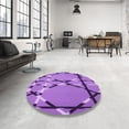 thumbnail image 3 of Ahgly Company Indoor Rectangle Patterned Heliotrope Purple Area Rugs, 5' x 8', 3 of 6