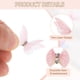 thumbnail image 3 of 20Pack Apliques de mariposa de malla transparente, parches de mariposas de 30mm, rosa, 3 of 7