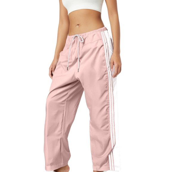 OSOLU Solid Color Stylish Women Cozy Pants Daily Wear Sports Sweatpants Loose Fit Long Trousers Spring Summer Fall Easy Care Options Available Daily Relaxed Fit Breathable Bottoms