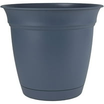 HC Companies Eclipse 8.75 in. H X 10 in. D Plastic Planter Blue