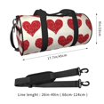 thumbnail image 4 of Easygdp Love Travel Bag, Camping, Weekend, Carry On Overnight Duffel Bag with Shoulder Strap, 4 of 8
