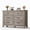 Retro Gray, variant on Natural Oak 6 Drawer Dresser for Bedroom – 47'' Wide Freestanding Wooden Chest, Adjustable Feet, Large Storage for Entryway, Living Room, Hallway – Wood color-Ying