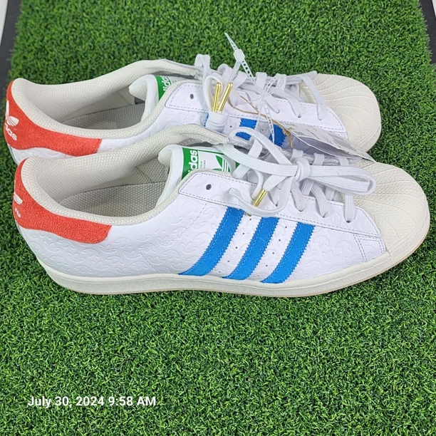 Ad-id-as Originals Superstar Lux Shoes Men's 12 Red/White/Blue ID7964 New Tags