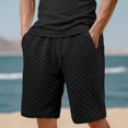 thumbnail image 1 of pstuiky Pantalones cortos de entrenamiento para hombre, Pantalones cortos casuales de color liso para hombre, con bolsillos y cintura con cordones Pantalones cortos cargo, 1 of 6