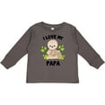 thumbnail image 3 of Inktastic Cute Sloth I Love My Papa with Green Leaves Boys or Girls Long Sleeve Toddler T-Shirt, 3 of 5