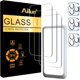 thumbnail image 2 of Ailun Paquete de 3 protectores de pantalla para iPhone 15 Pro Max [6,7 pulgadas] + paquete de 3 protectores de lente de cámara con marco de instalación, protección de sensor, compatible con Dynamic Is, 2 of 4