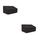 thumbnail image 4 of Cubierta antipolvo Wosthever tela impermeable para protección profesional Diseño elegante Cubiertas de muebles de tela Cubierta sofá Negro 210D 147*83*79cm 2Conjunto, 4 of 6