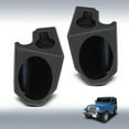 thumbnail image 2 of 2pcs Speaker Sound Wedges Black Fit For 1976-1995 Jeep Wrangler YJ CJ-7, 2 of 10
