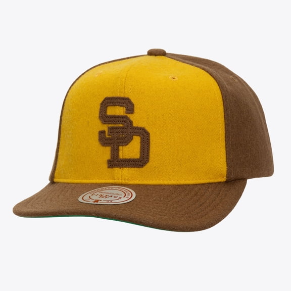 Unisex   Gold San Diego Padres Vintage Fit Melton Wool Adjustable Hat