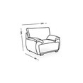 thumbnail image 2 of Sillón Bianca Sansa color gris, 2 of 3