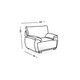 thumbnail image 2 of Sillón Bianca Sansa color gris, 2 of 3