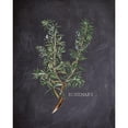 thumbnail image 3 of Kimberly, Allen 12x14 Black Modern Framed Museum Art Print Titled - Blackboard Herbs 2, 3 of 5