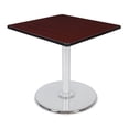 thumbnail image 1 of Regency TVP3030MHCM 30 in. Via Square Platter Base Table, Mahogany & Chrome, 1 of 1