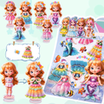 thumbnail image 5 of Jacone Mermaid Themed Magnetic Dress Up Dolls, Paper Dolls for Girls Ages 3-10, DIY Princess Magnetic Dress-Up Doll Pretend Play Set for Birthday, 5 of 6