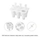 thumbnail image 2 of Moldes plegables para paletas de hielo Unique Bargains 6 piezas color blanco, 2 of 7