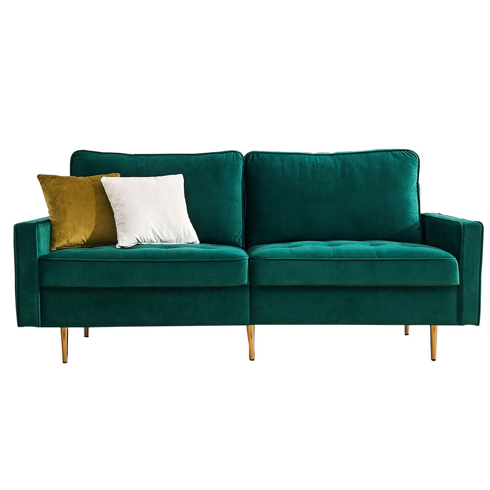 Tufted Sofa Bed Velvet Futon Sofa Modern Sofa Bed, Multiple Colors